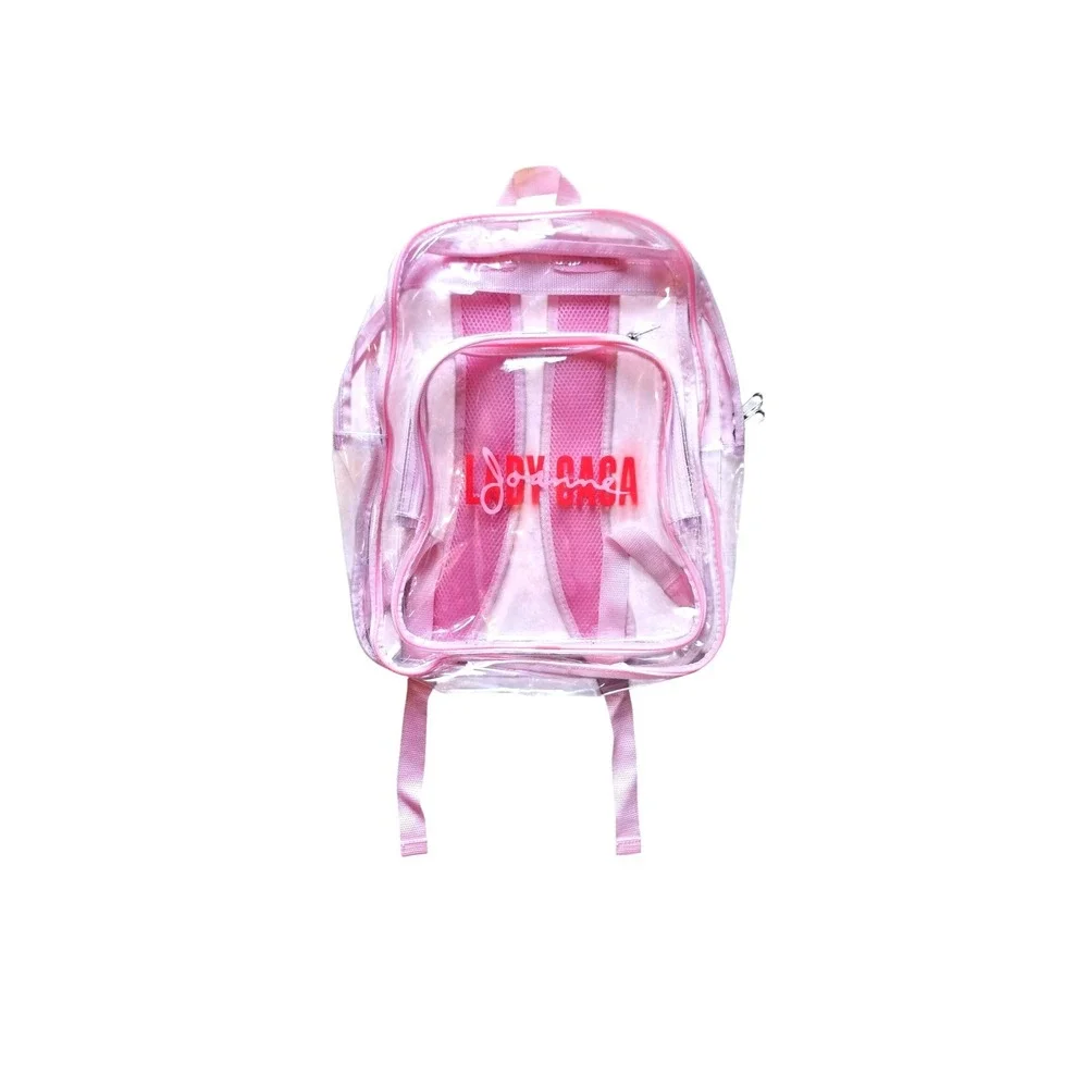 Lady Gaga Joanne World Tour Pink Clear Stadium Backpack Official Merch 2017